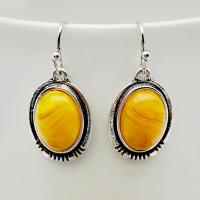 Resin Zinc Alloy Earring, with Synthetic Resin, fashion jewelry & for woman 