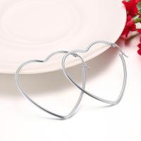 Stainless Steel Leverback Earring, 304 Stainless Steel, Heart, fashion jewelry & for woman 