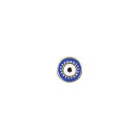 Colgante Mal de Ojo de Aleación de Zinc, chapado, Bricolaje & patrón de malvado de ojo & esmalte, Color aleatorio, 10x10mm, Vendido por UD