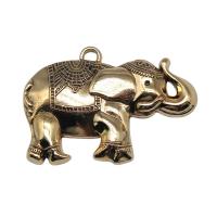 Zinc Alloy Animal Pendants, Elephant, plated, vintage & DIY 