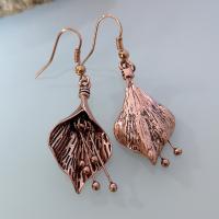 Zinc Alloy Drop Earring, antique brass color plated, fashion jewelry & for woman 