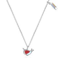 Brass Jewelry Necklace, with Sea Opal, with 3.5cm extender chain, Whale, platinum color plated, fashion jewelry & for woman cm 