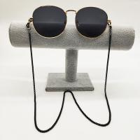 Zinc Alloy Glasses Chain, anti-skidding & Unisex, black Approx 75 cm 