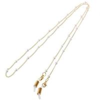 Zinc Alloy Glasses Chain, with Plastic Pearl & Brass, anti-skidding & for woman Approx 75 cm 