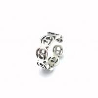 Zinc Alloy Finger Ring, vintage & for woman, silver color, 7mm, Inner Approx 17mm 