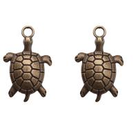 Zinc Alloy Animal Pendants, Turtle, plated, vintage & DIY 