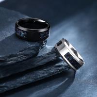 Stainless Steel Finger Ring, 304 Stainless Steel, fashion jewelry  & for man 8mm 