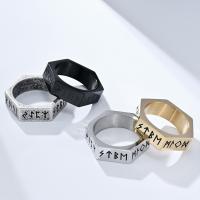 Titanium Steel Finger Ring, polished, fashion jewelry & Unisex 7mm 