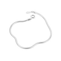 Brass Bracelets, platinum plated, Korean style & snake chain & for woman, 1.9mm Approx 18 cm 