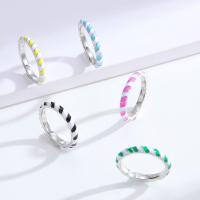 Enamel Zinc Alloy Finger Ring, fashion jewelry & for woman US Ring 