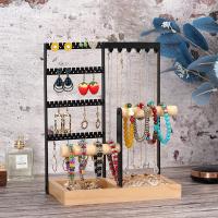 Multi Purpose Jewelry Display, Iron, with Wood, durable & multilayer 