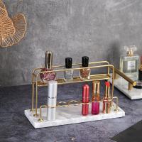 Cosmetics Display, Iron, with Marble, durable, golden 
