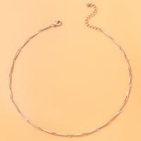 Collar de la aleación del cinc, aleación de zinc, con 5.5cm extender cadena, chapado en color de plata, Joyería & para mujer, plateado, longitud:39.5 cm, Vendido por UD