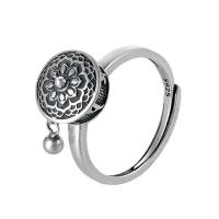 Палец кольцо-латунь, Латунь, Другое покрытие, ювелирные изделия моды & Женский, серебряный, 12mm, внутренний диаметр:Приблизительно 18mm, 5Пары/Лот, продается Лот