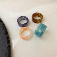 Acrylic Finger Ring, Donut, Adjustable & for woman Inner Approx 17mm 