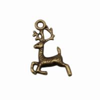 Zinc Alloy Animal Pendants, Deer, plated, vintage & DIY 