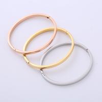 Stainless Steel Bangle, 304 Stainless Steel, polished, fashion jewelry & for woman 58*50*4mm 