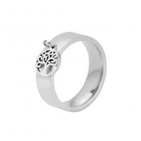 Stainless Steel Finger Ring, 201 Stainless Steel, Tree, Vacuum Ion Plating, fashion jewelry US Ring 