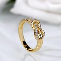 Anillo de dedo de aleación de Zinc, chapado, diverso tamaño para la opción & para mujer & con diamantes de imitación, más colores para la opción, Vendido por UD
