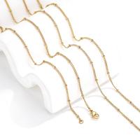 Halskette, 304 Edelstahl, plattiert, unterschiedliche Länge der Wahl & DIY, keine, 1.5mm, 10SträngeStrang/Tasche, verkauft von Tasche