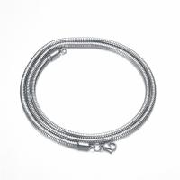 Stainless Steel Chain Necklace, 304 Stainless Steel, fashion jewelry & for man, silver color, 2.4mm Approx 23.62 Inch 