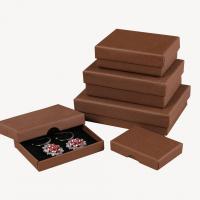 Jewelry Gift Box, Paper, portable & dustproof brown 
