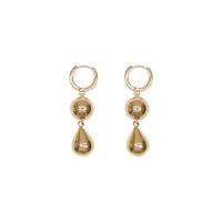 Brass Drop Earring, Teardrop, plated, fashion jewelry & for woman 