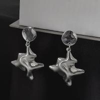 Zinc Alloy Drop Earring, silver color plated, fashion jewelry & for woman 