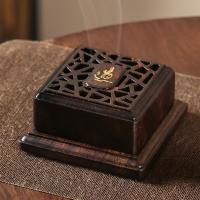 Black Sandalwood Incense Burner, handmade, for home and office 
