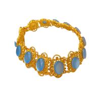 Ожерелье ручной латунные, Латунь, с канифоль, плакирован золотом, Винтаж & Женский, длина:Приблизительно 15.16 дюймовый, продается PC