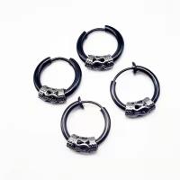 Stainless Steel Huggie Hoop Earring, 304 Stainless Steel, Vacuum Ion Plating, fashion jewelry & for man 