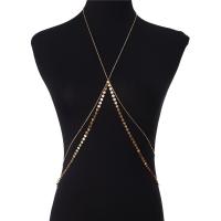 Body Chain Jewelry, 304 Stainless Steel, Vacuum Ion Plating, Double Layer & fashion jewelry & for woman 
