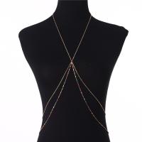 Body Chain Jewelry, 304 Stainless Steel, Vacuum Ion Plating, Double Layer & for woman & epoxy gel 