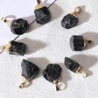 Joyas de piedras preciosas colgante, Turmalina negra, Irregular, natural & Bricolaje, más colores para la opción, 15-30mm, Vendido por UD
