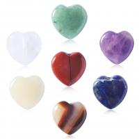 Mix Color Quartz Beads, Heart, 7 pieces & DIY 