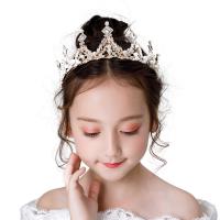Bridal Tiaras, Zinc Alloy, with Plastic Pearl, handmade, fashion jewelry & for children & with rhinestone 