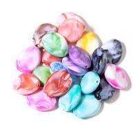 Harz Perlen Schmuck, Unterschiedliche Form zur Auswahl & DIY, gemischte Farben, verkauft von Tasche