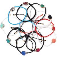 Смола браслеты, Узел Корд, с канифоль, с 5cm наполнитель цепи, Связанный вручную, регулируемый & Женский, Много цветов для выбора, длина:18 см, продается PC