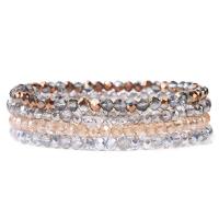 Crystal Bracelets, with Elastic Thread, 4 pieces & for woman, Crystal CAL cm 