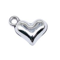 Подвеска- сердце из цинкового сплава, цинковый сплав, Сердце, плакированный цветом под старое серебро, DIY продается PC