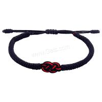 Laine cordon Bracelet, cordon de polyester, unisexe & tressé & réglable, plus de couleurs à choisir Environ 6-10 pouce, Vendu par PC