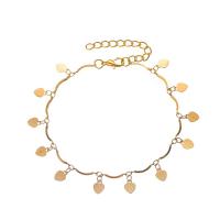 Brass Anklet, fashion jewelry & for woman Approx 10.04 Inch 