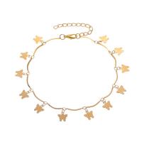 Brass Anklet, fashion jewelry & for woman Approx 11.02 Inch 