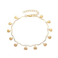 Brass Anklet, fashion jewelry & for woman Approx 11.22 Inch 