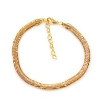 Zinc Alloy Anklet, plated, fashion jewelry & for woman Approx 7.87 Inch 