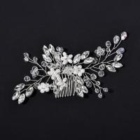 Braut Dekoratives Haarkämmchen, Zinklegierung, mit Kristall & Kunststoff Perlen, Modeschmuck & für Frau, keine, 150x65mm, verkauft von PC