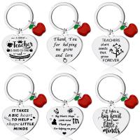 Stainless Steel Key Chain, 304 Stainless Steel, Heart, Unisex & with letter pattern 30mm, 28mm 