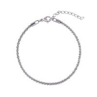 Titanium Steel Bracelet & Bangle, with 1.18inch extender chain, Vacuum Ion Plating, fashion jewelry & for woman Approx 6.5 Inch 