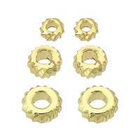 Brass Spacer Beads, gold color plated, fashion jewelry & for woman, golden 