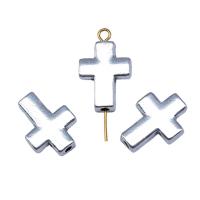 Цинкового сплава крест подвески, цинковый сплав, Kресты, плакированный цветом под старое серебро, Винтаж & DIY продается PC